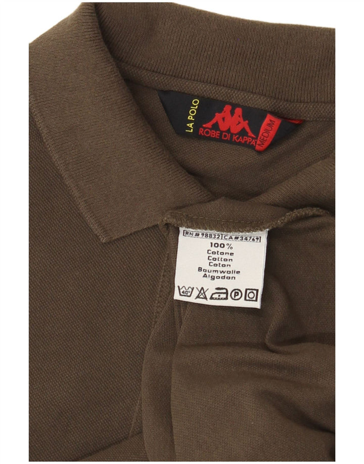 Polo Kappa da uomo in cotone kaki medio