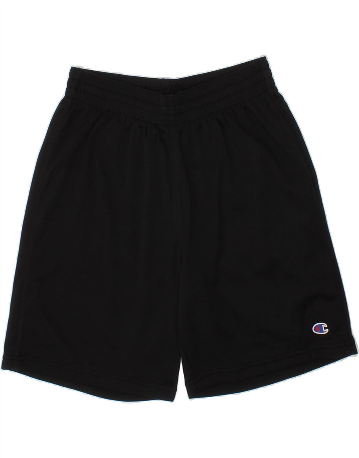 CHAMPION Boys Sport Shorts 9-10 Years Medium  Black Vintage Champion and Second-Hand Champion from Messina Hembry 