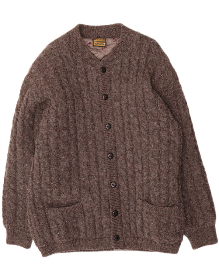 Jockey Herre Strik Bomber Jacket IT 54 2XL Grå Uld