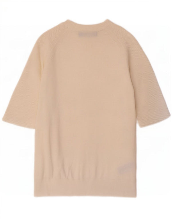 Marks & Spencer Damen-Pullover mit U-Boot-Ausschnitt, Gr. 10, Größe S, gebrochenes Weiß