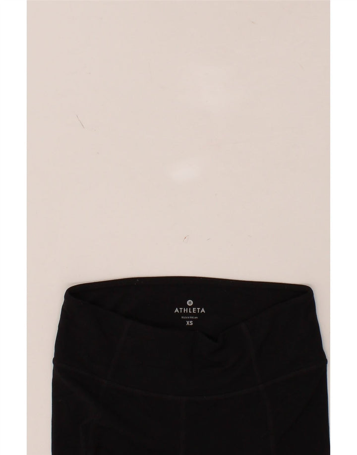 ATHLETA Womens Leggings UK 6 XS  Black Nylon Vintage Athleta and Second-Hand Athleta from Messina Hembry 