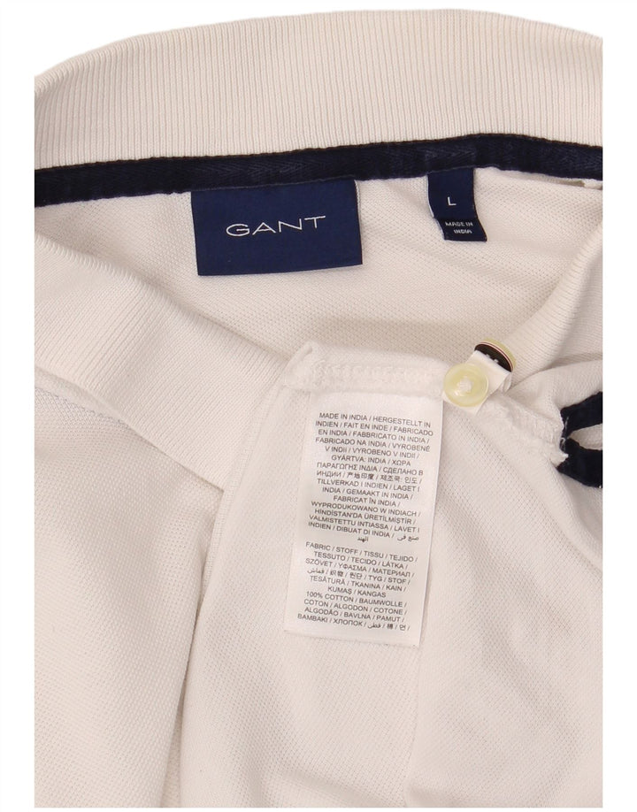 Gant Polo Shirt til mænd Stor hvid bomuld