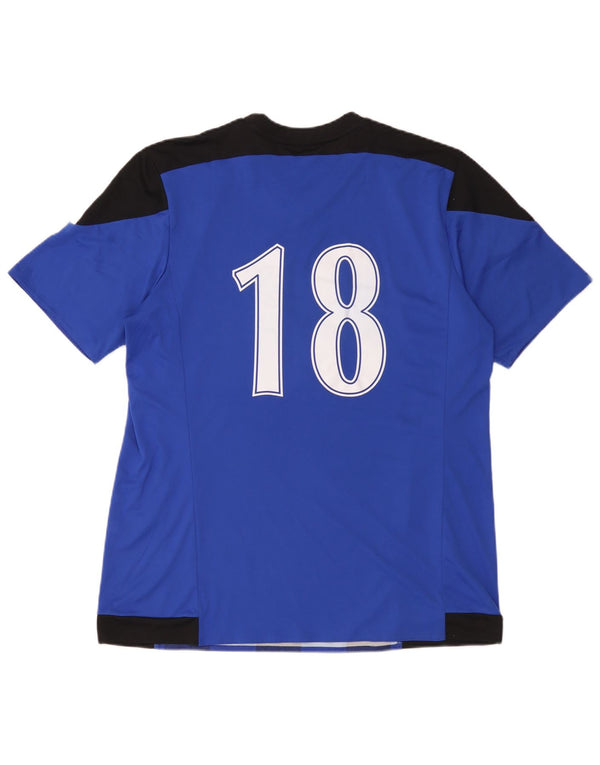 Adidas Uomo Climacool Graphic T-shirt Top XL Blu Colourblock Poliestere