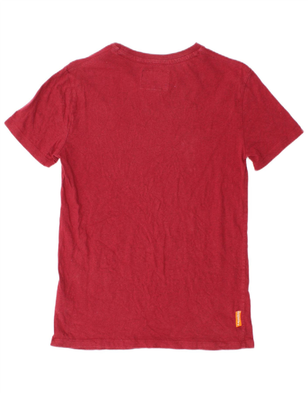 Superdry Mens T-Shirt Top Small Red Cotton