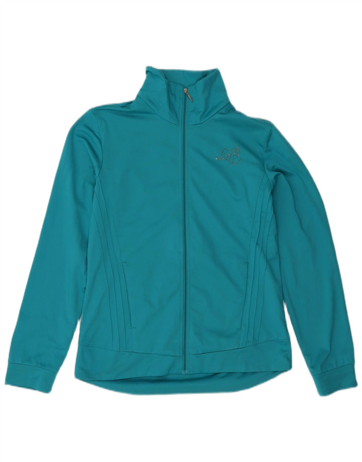 Lotto Womens Tracksuit Top Jacket UK 14 Medium Turquoise