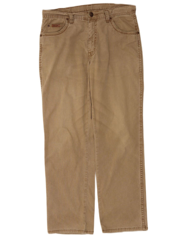 Wrangler Ανδρικό Texas Stretch ίσιο casual παντελόνι W33 L30 μπεζ βαμβακερό