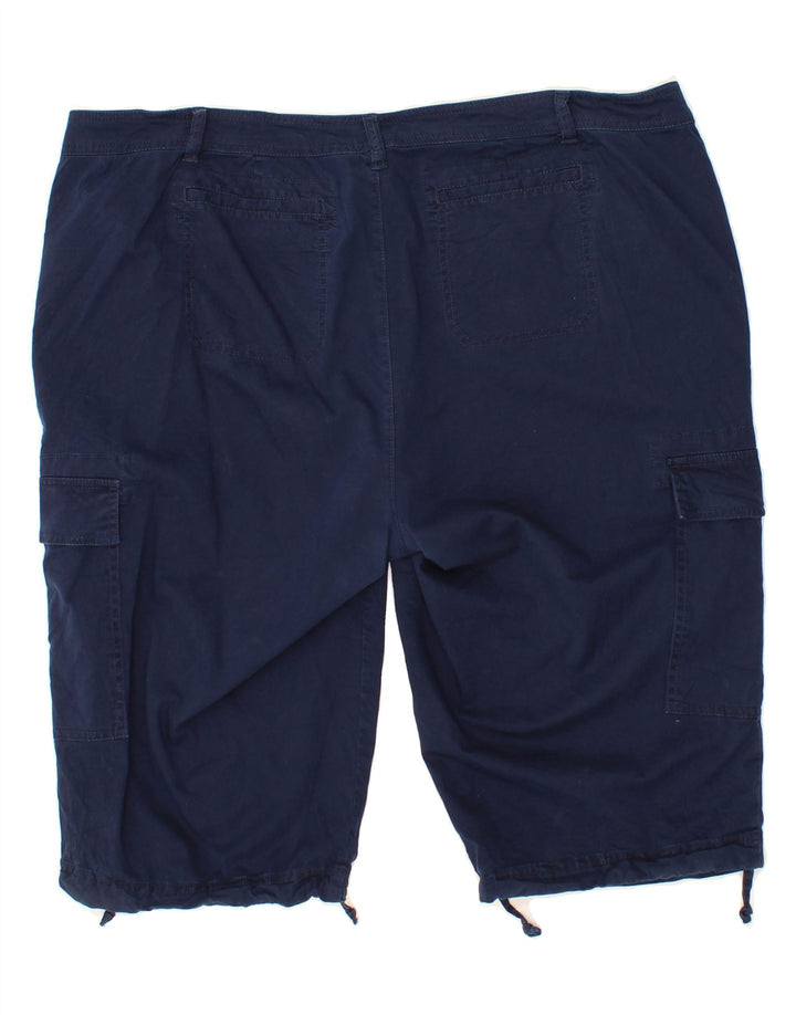 CHAPS Womens Cargo Shorts US 18 2XL W40  Navy Blue Cotton Vintage Chaps and Second-Hand Chaps from Messina Hembry 