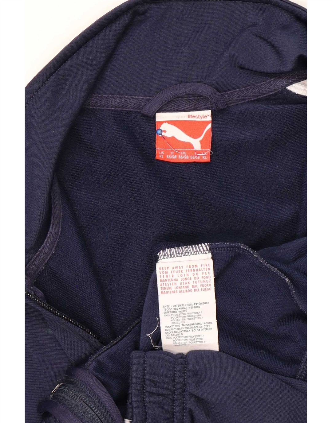 Ανδρική φόρμα Puma Top Jacket XL Navy Blue Colorblock Polyester