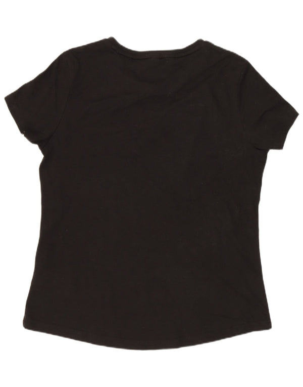 Puma T-shirt top UK 18 XL sort bomuld