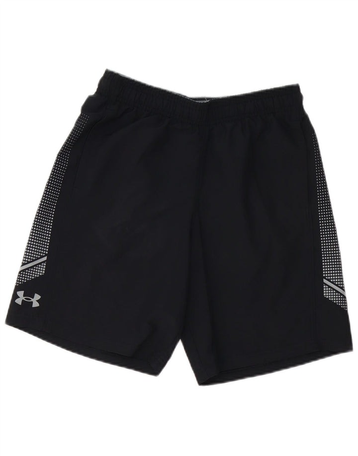Under Armour Boys Sport Shorts 11-12 Years Large Black Polyester
