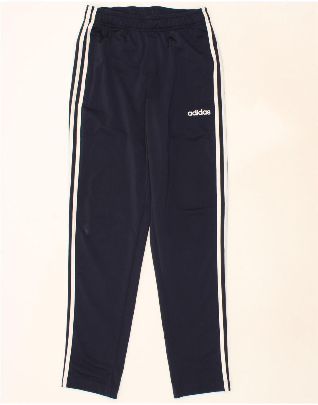 ADIDAS Mens Tracksuit Trousers Small  Navy Blue Polyester Vintage Adidas and Second-Hand Adidas from Messina Hembry 