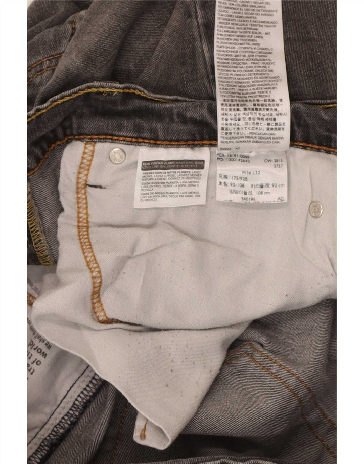 Levi's Mens 541 Slim Jeans W36 L32 Grey Cotton