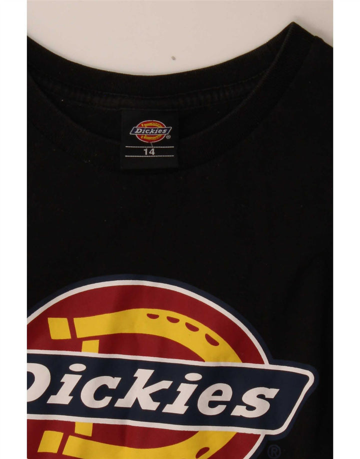 Dickies Womens Graphic T-Shirt Top UK 14 Medium Black