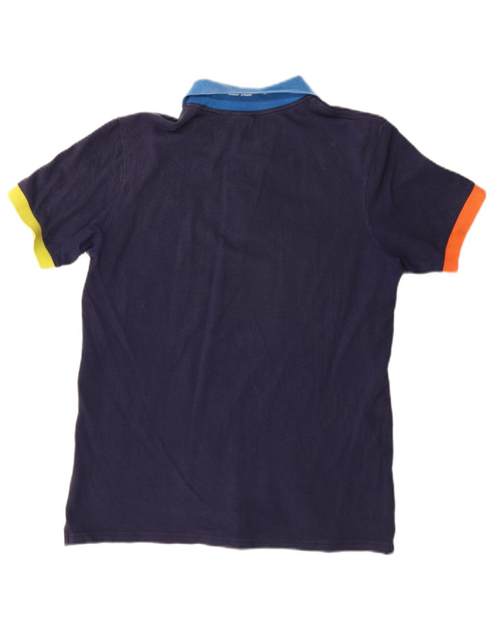 North Sails Mens Polo Shirt Small Navy Blue Colourblock