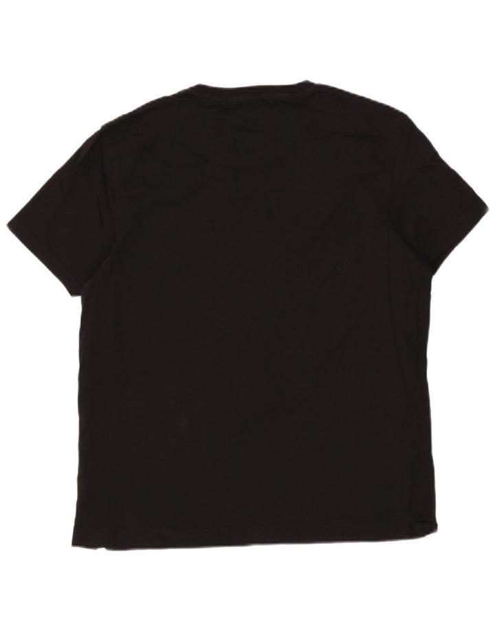 Adidas Mens T-Shirt Top Medium Black Cotton