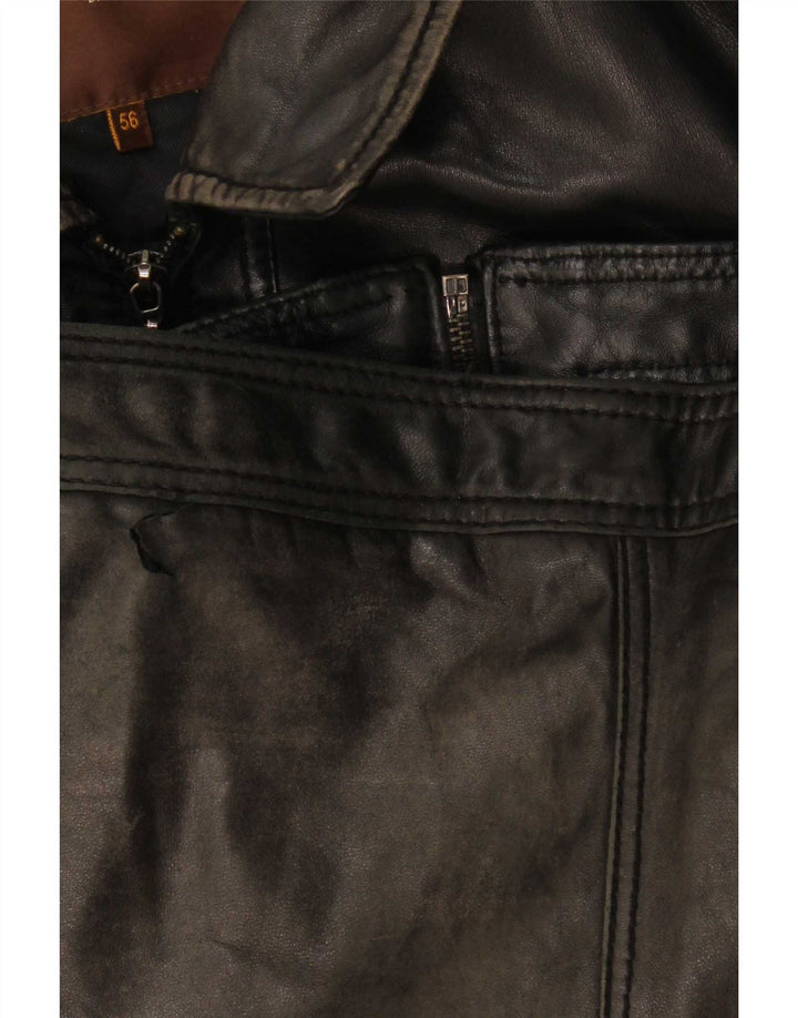 Giacca in Pelle Uomo Conbipel IT 56 2XL Nera