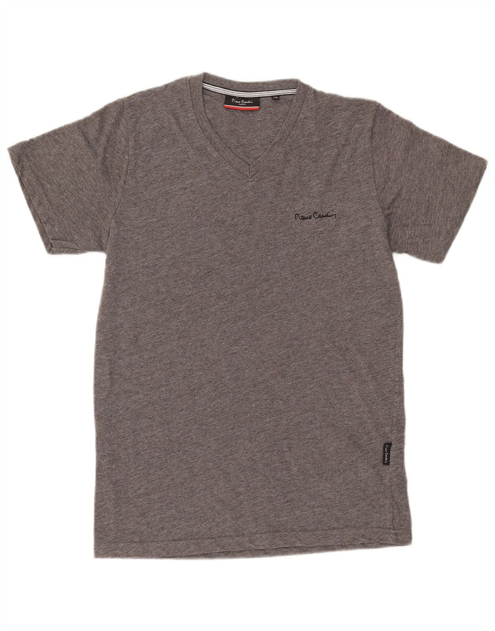 PIERRE CARDIN Mens T-Shirt Top XS Grey Polyester