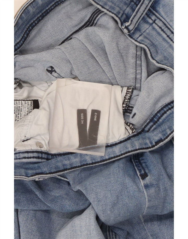 Lee Womens Slim Jeans W34 L30 Blue Cotton