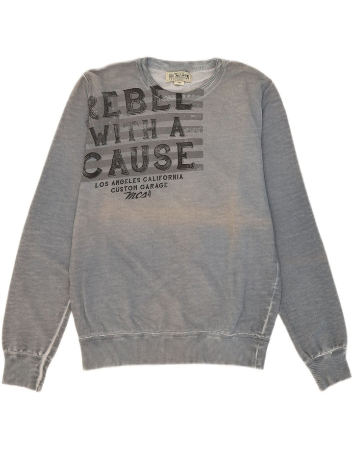 MARLBORO CLASSICS Womens Sweatshirt Jumper UK 16 Large Blue Vintage Marlboro Classics and Second-Hand Marlboro Classics from Messina Hembry 