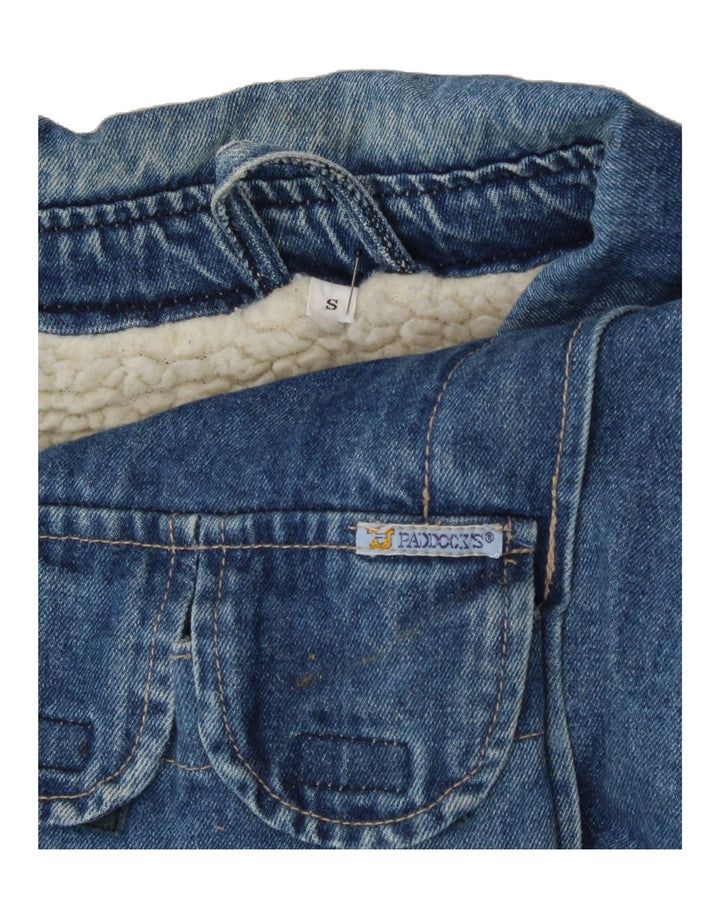 PADDOCK'S Mens Denim Sherpa Jacket UK 36 Small Blue Vintage Paddock's and Second-Hand Paddock's from Messina Hembry 