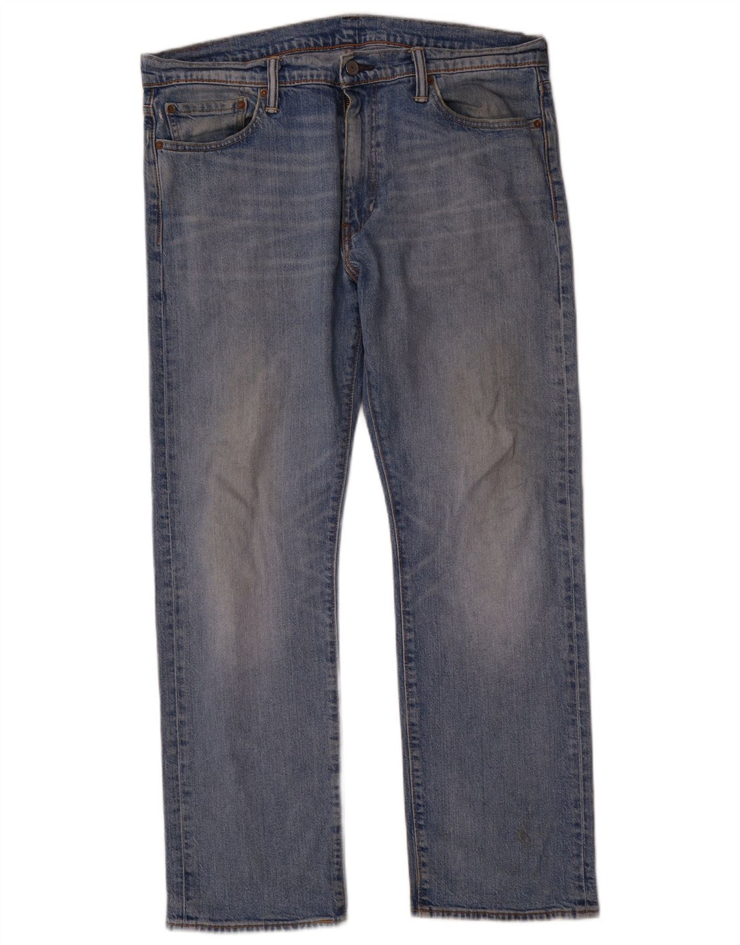 Levi's Mens 504 Straight Jeans W36 L30 Blue Cotton