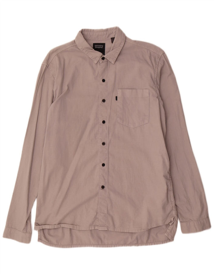 Levi's Mens Shirt Medium Pink Cotton