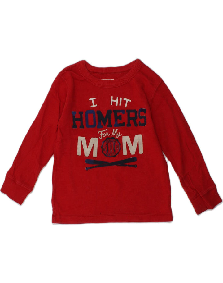 OSH KOSH Boys Graphic Top Long Sleeve 3-4 Years Red | Vintage Osh Kosh | Thrift | Second-Hand Osh Kosh | Used Clothing | Messina Hembry 