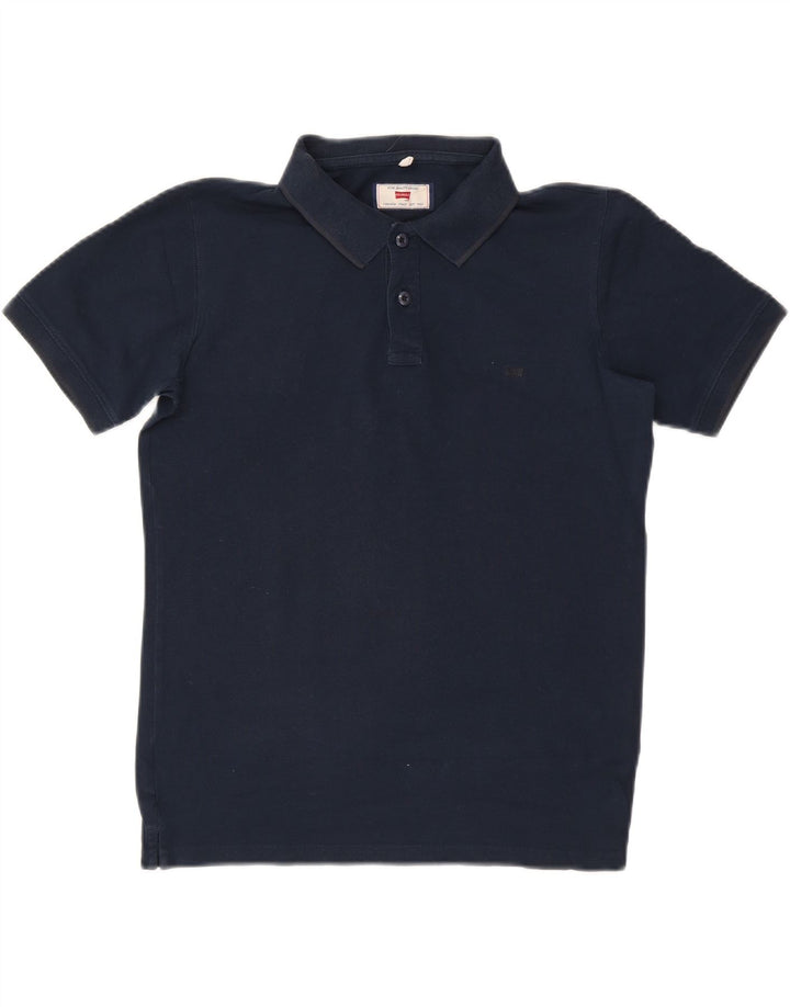 CARRERA Mens Polo Shirt Medium Navy Blue Cotton Vintage Carrera and Second-Hand Carrera from Messina Hembry 