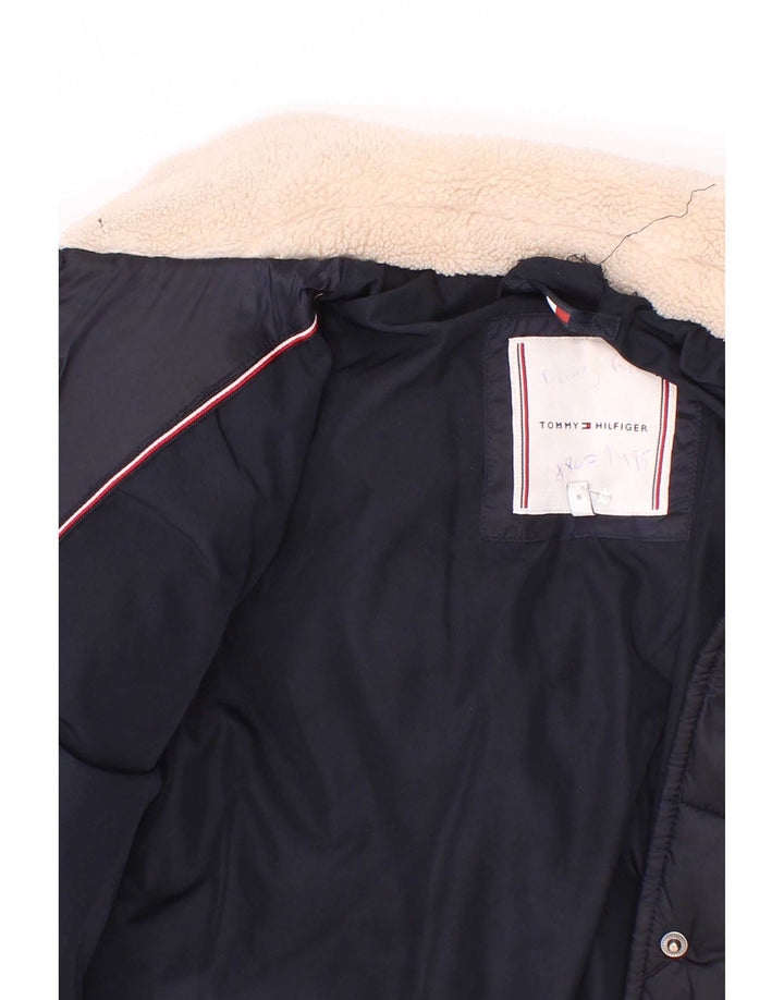 Giacca imbottita per bambina Tommy Hilfiger 7-8 anni in poliestere blu navy