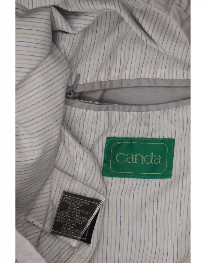 Canda Mens Bomber Jacket UK 42 XL Blue Polyester