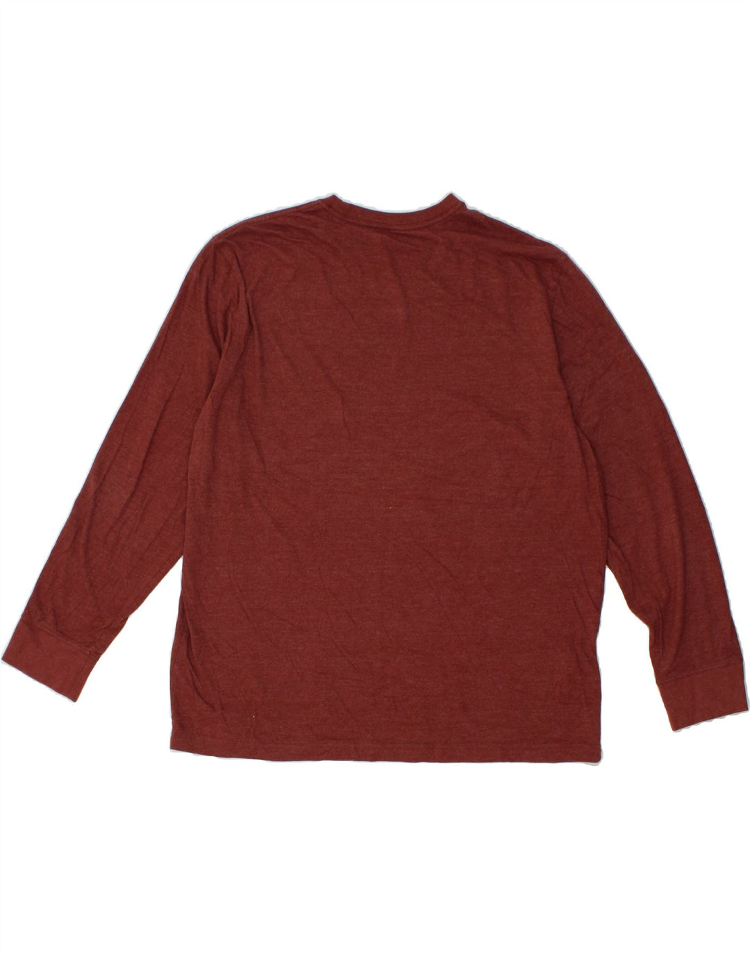 EDDIE BAUER Mens Top Long Sleeve XL Maroon Cotton Vintage Eddie Bauer and Second-Hand Eddie Bauer from Messina Hembry 