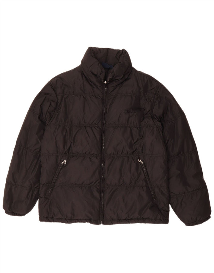 Ellesse Herre Polstret Jakke UK 38 Medium Sort Polyamid