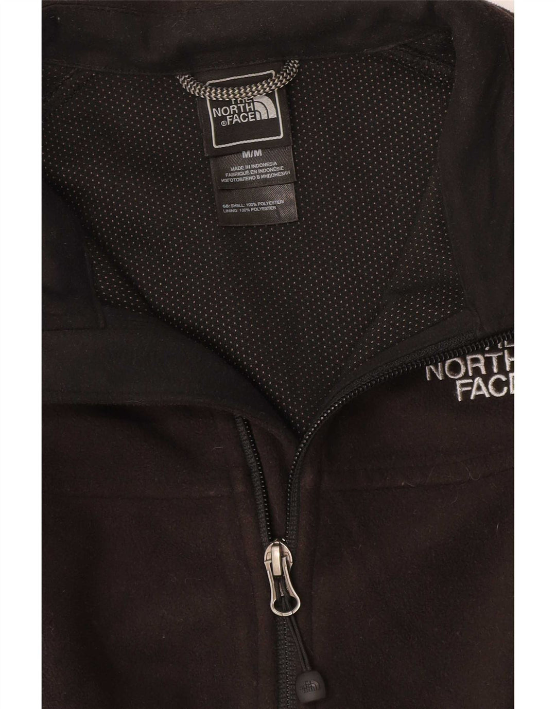 The North Face Womens Fleece Jacket UK 12 Medium Black Polyester
