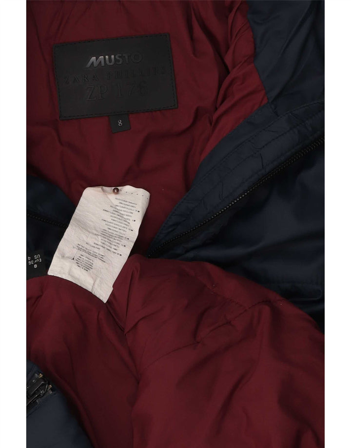Musto Chaqueta acolchada para mujer UK 8 Small Azul marino Poliamida