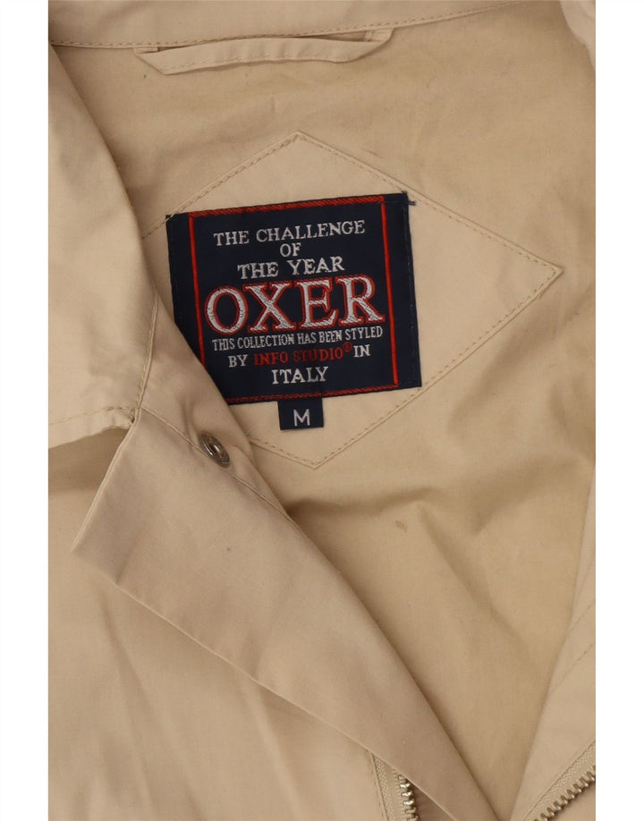 OXER Mens Utility Jacket UK 38 Medium Beige Polyester Vintage OXER and Second-Hand OXER from Messina Hembry 