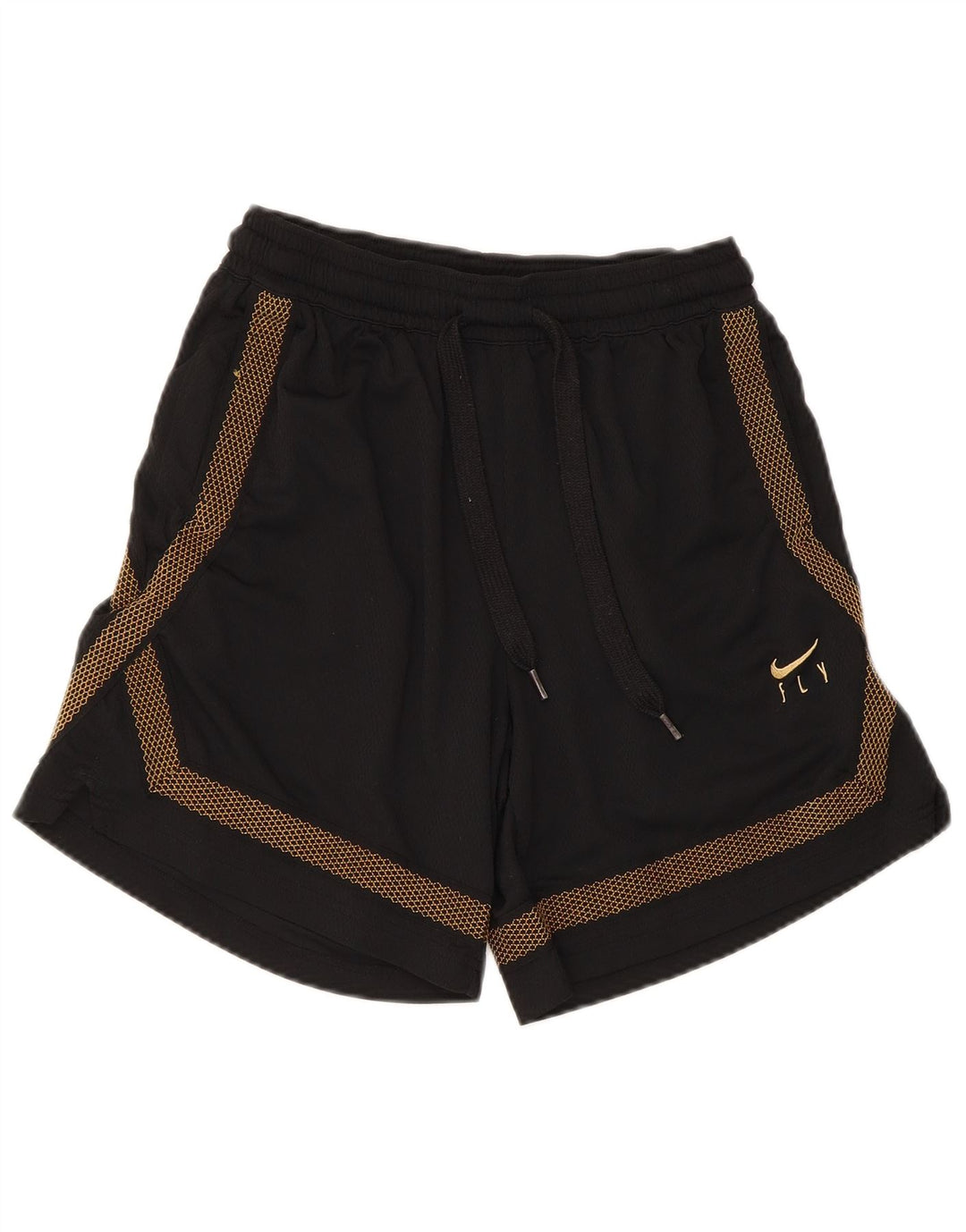 Nike Herren-Dri-Fit-Sportshorts, klein, schwarzes, geometrisches Polyester