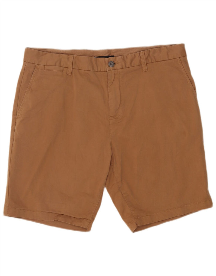 French Connection Mens Chino Shorts W36 Large Brown Cotton