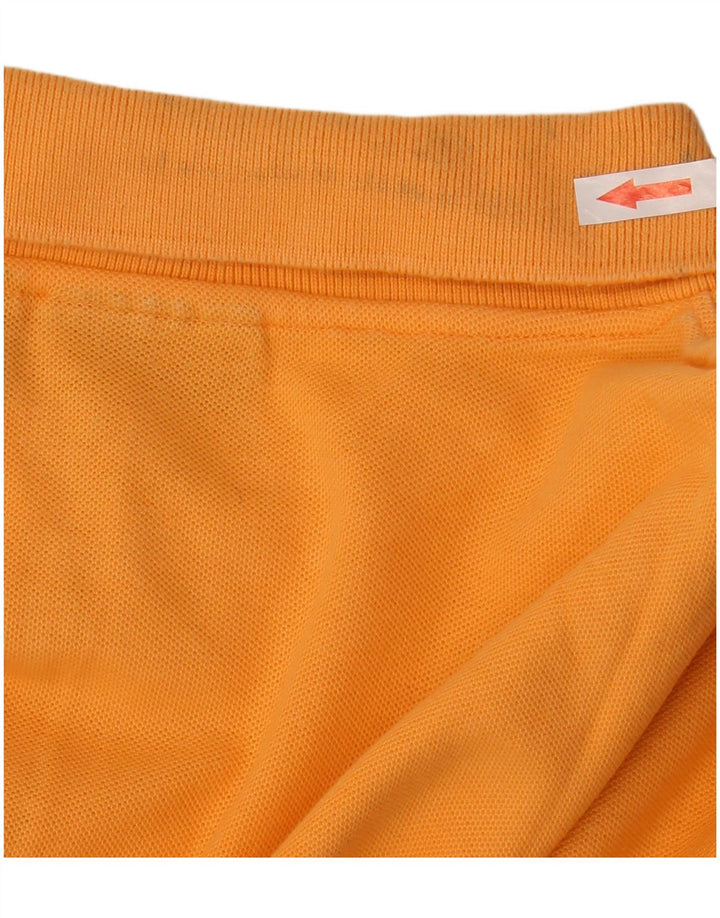 Fila Mens Polo Shirt Large Orange Cotton