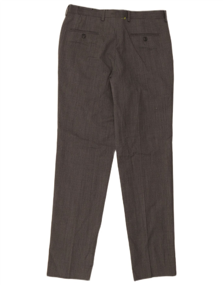 MICHAEL KORS Mens Slim Suit Trousers W30 L30 Grey Wool