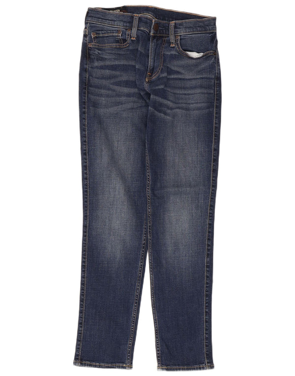 Hollister Mens Tapered Jeans W28 L30 Blue Cotton