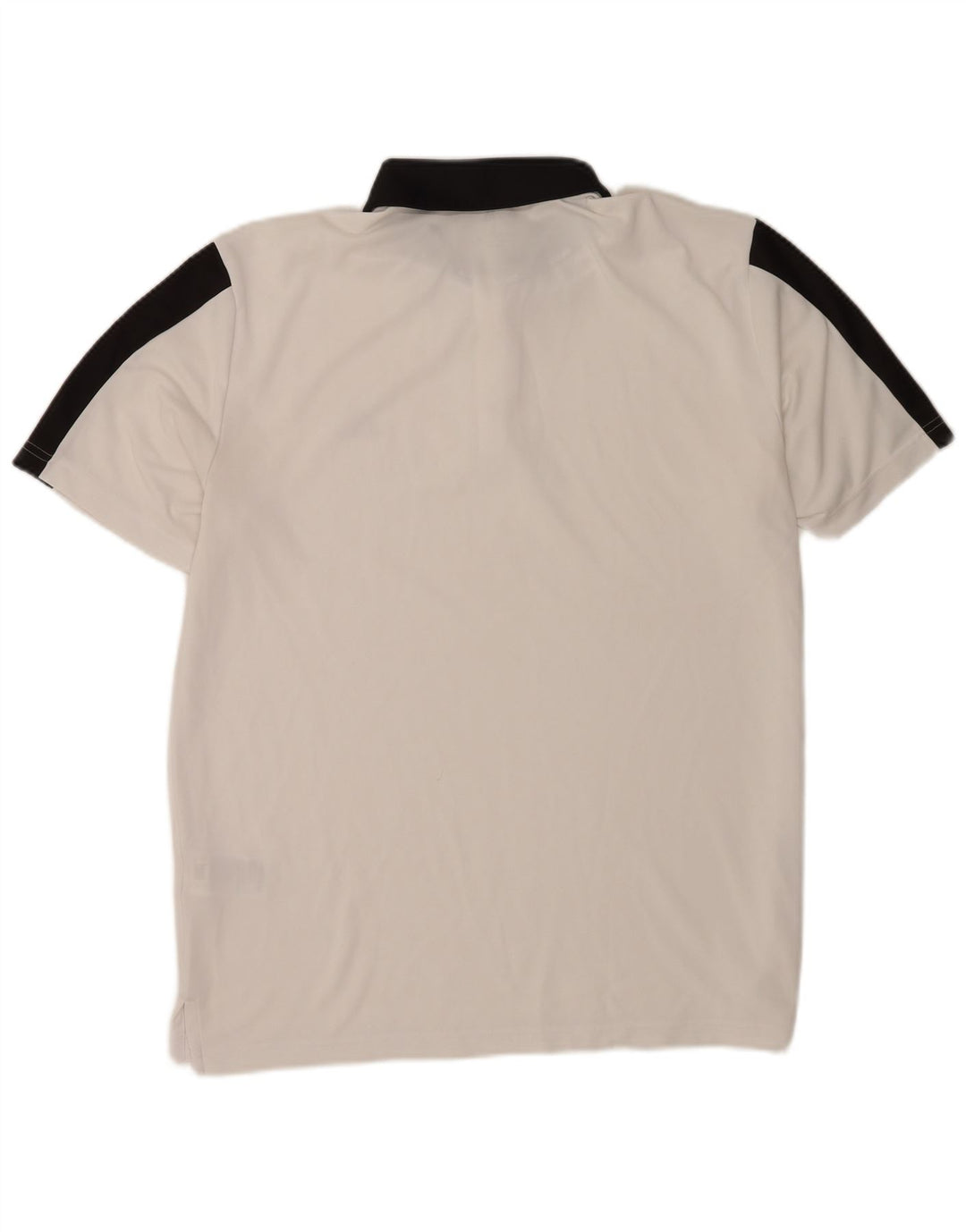 Polo Adidas da uomo grande in poliestere color block bianco
