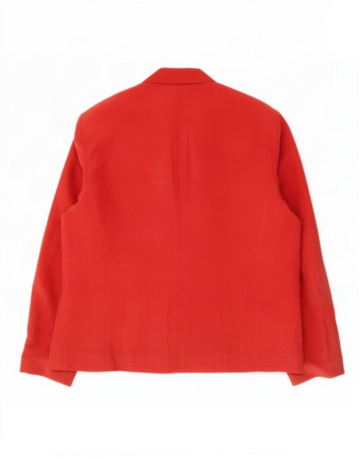 Jaqueta Blazer Feminina Armani Collezioni IT 42 Linho Vermelho Médio