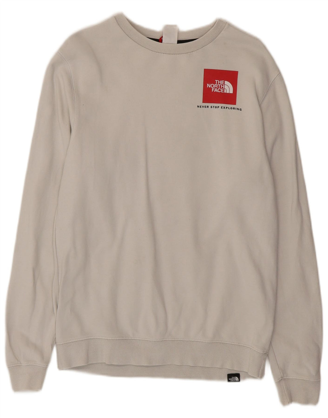 The North Face Mens Sweatshirt Jumper Small Grey Cotton