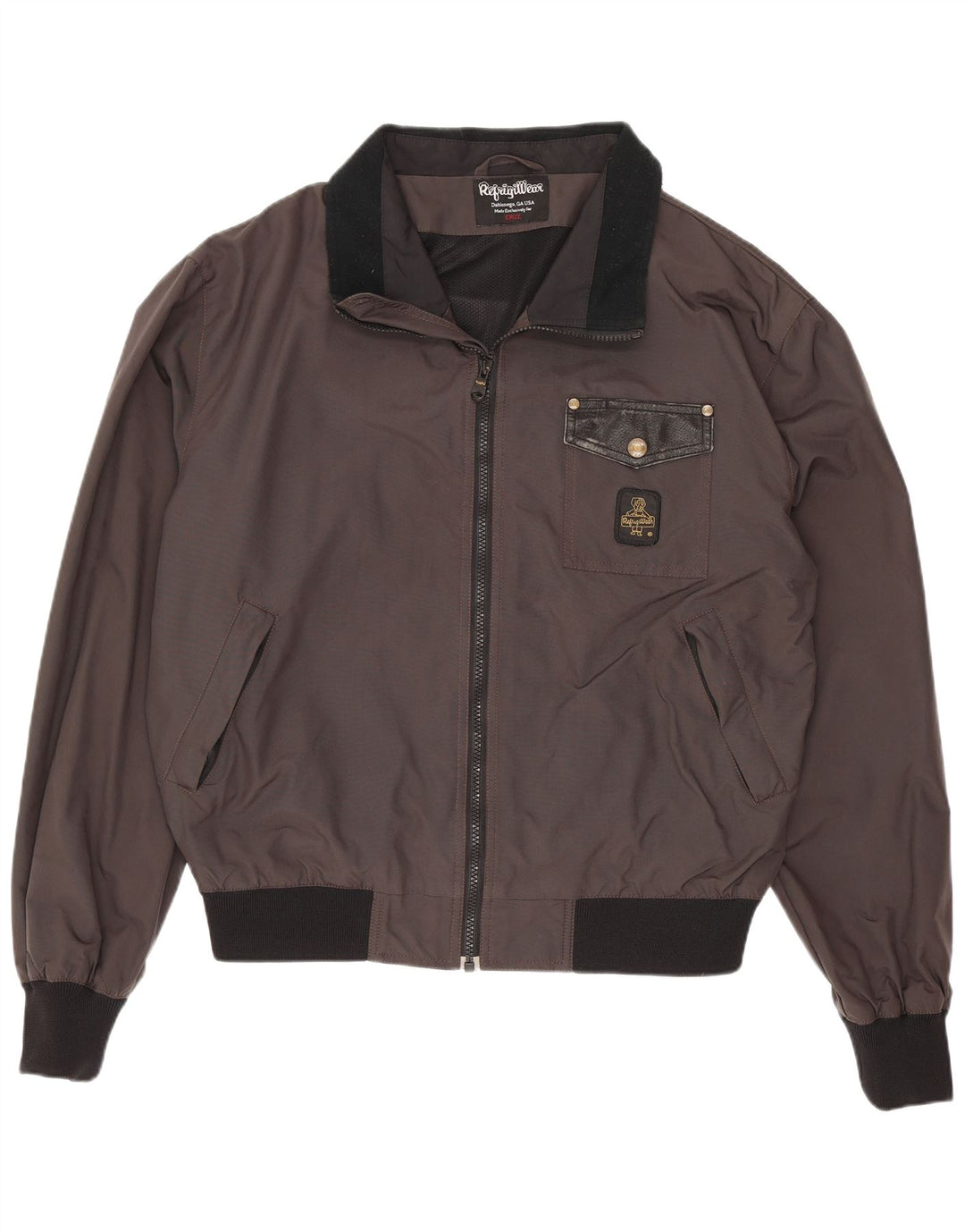 Refrigiwear Chaqueta bomber para hombre UK 40 Large Gris Colorblock Poliamida