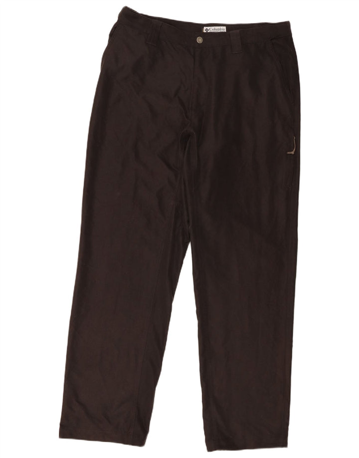 Columbia Mens Straight Cargo Trousers W36 L33 Brown Polyester