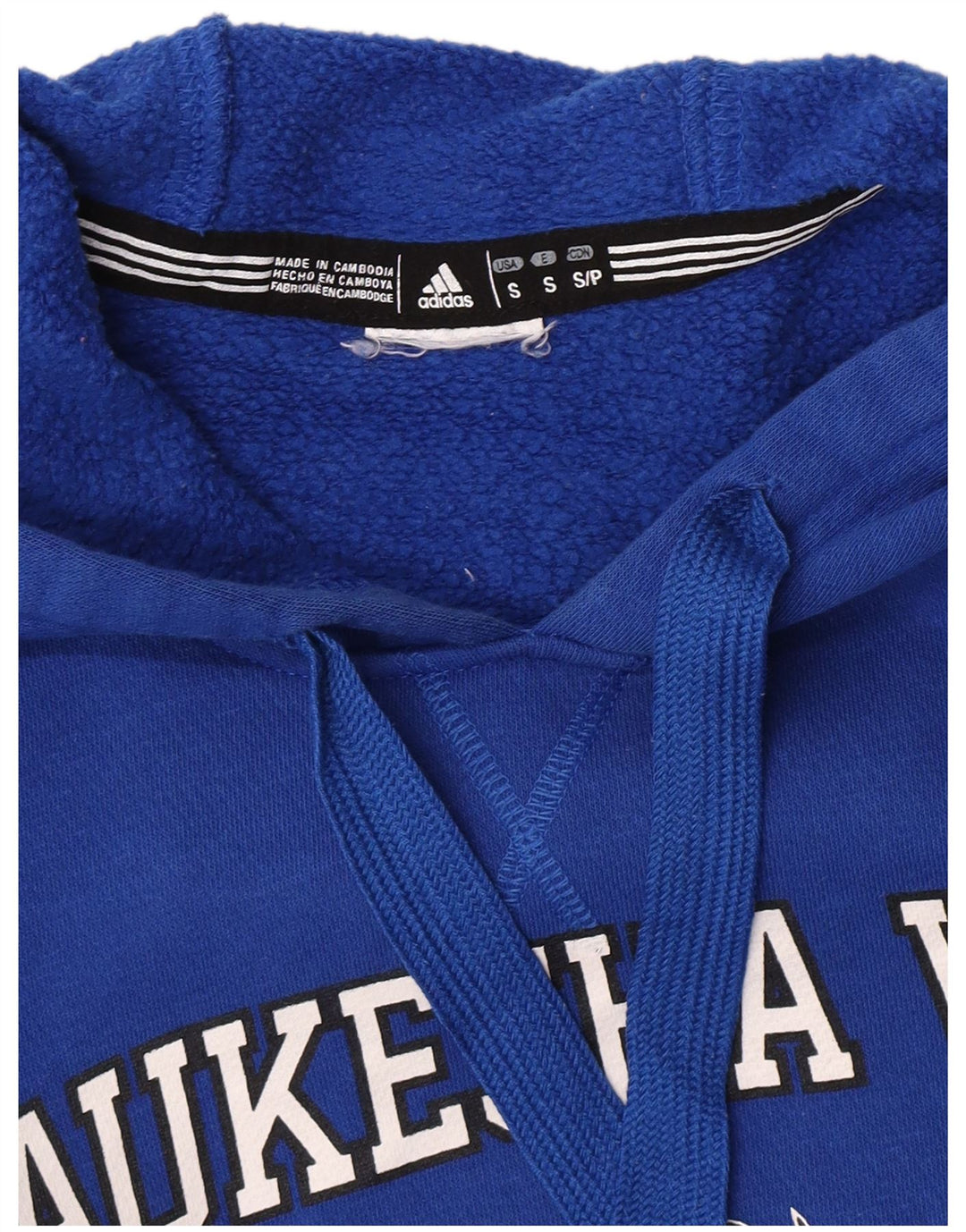 Adidas Mens Wolverines Graphic Hoodie Jumper Small Blue