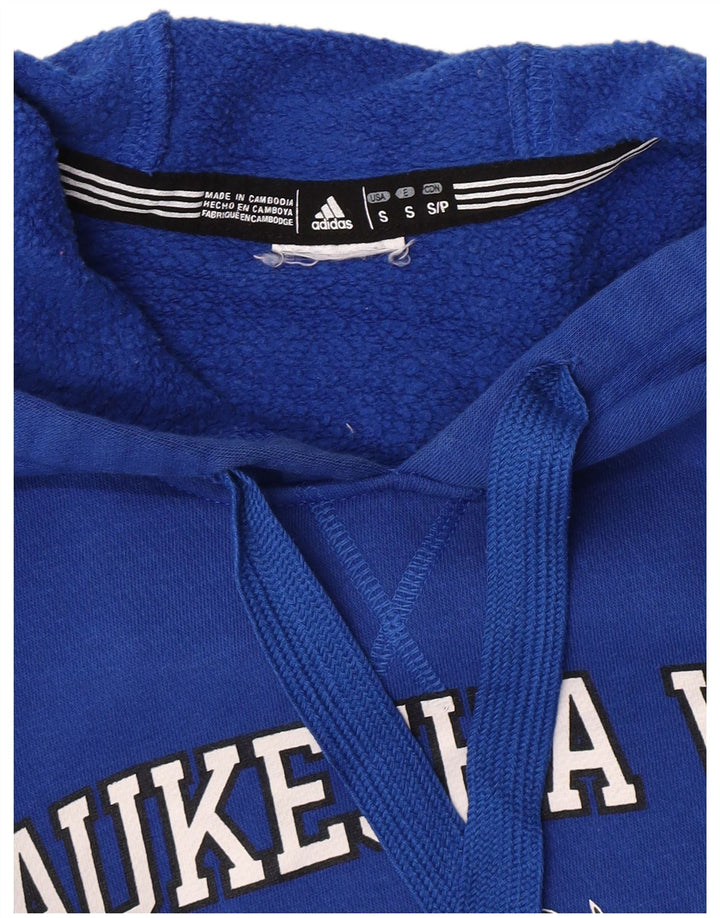 Adidas Mens Wolverines Graphic Hoodie Jumper Small Blue