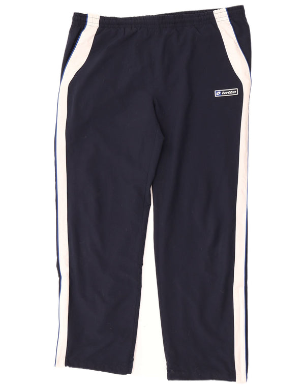 Pantaloni da tuta da uomo Lotto UK 44/46 2XL Poliestere color block blu navy