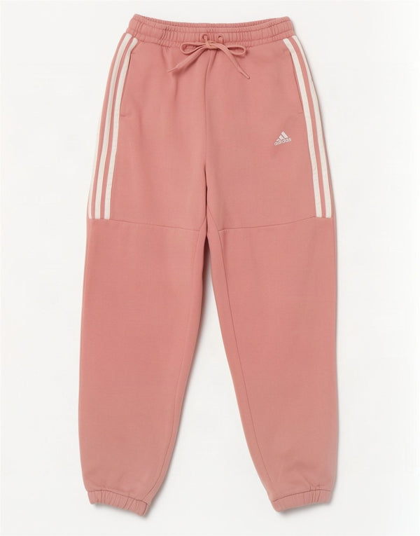 Adidas Pantalon de survêtement coupe ample pour femme, jogging UK 4/6 XS, coton rose