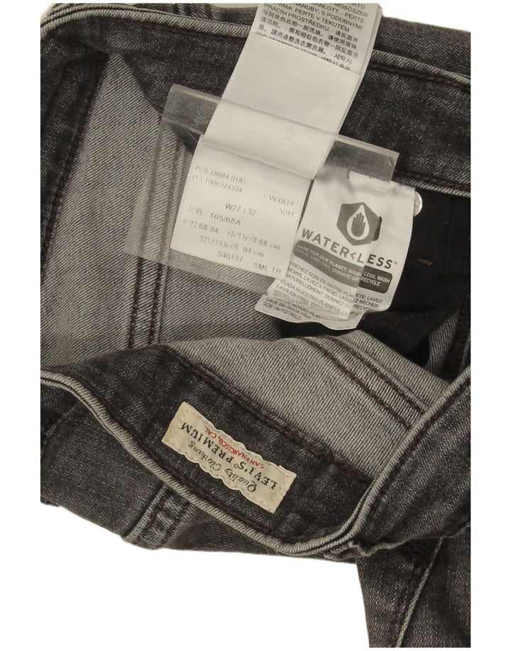 Levi's Womens 712 Slim Jeans W27 L31 Grey Cotton